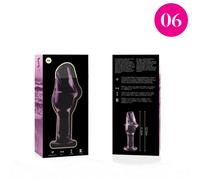 Model 6 anal business borosilicate glas 12,5 x 4 cm rosa 1 St