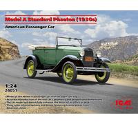 Model A Standard Phaeton (1930s), American Passenger Car 1:24 Plastic Model Kit