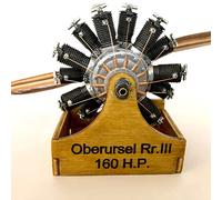 Model Airways Oberursel UR III Aircraft Engine 1:16 Scale, wooden and Metal kit