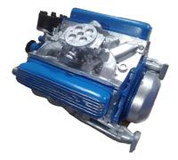 Model Engine Sculpture, V8 Motor Realistic Decorative Display, Detailed Precision Crafting, Eccentric Engine Ornament for Living Room, Home Decor for Men, Women and Car Enthusiasts, 450g