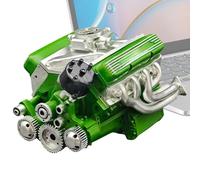 Model Engine, V8 Motor Sculpture, Realistic Display Ornament, Desktop Mechanical Decor, Automotive Art Piece for Living Room, Home, Men, Women, Shelf, Collector