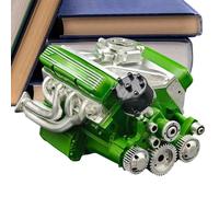 Model Engine, V8 Motor Sculpture, Realistic Engine, Decorative Display Ornament, Living Room, Home Decor, Gift for Men and Women, Automotive Enthusiasts, and Man Cave