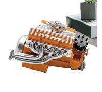 Model Engines V8 - Engine Display Piece, Decorative Home Decor | Miniature Engine With Detailed Design, Display Collectible For Daughter Son Teens Youth Family Friends Men Women Home