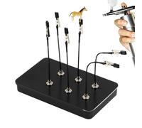 Model Paint Holder, Miniature Painting Holder, 12 Pieces Miniature Tools Base Stand, Bendable Model Painting Base, Adjustable Spray Tools Bases for Workshop Hobby School Dormitory