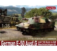 Modelcollect UA35030 - 1:35 Fist Of War Germ E50 Ausf.G Con Canone L68 10.5cm