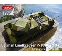Modelcollect UA72355 - 1:72 Tedesco WWII P.1000 Ratte Scharnhorst, 1944 - Nuovo
