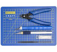 Modelcraft PTK1010 Set tappetino con taglierino e tronchesino modellismo