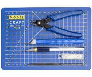 Modelcraft PTK1010 Set tappetino con taglierino e tronchesino modellismo