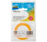 Modelcraft Twin Pack - Nastro per mascheratura di precisione da 1 mm, giallo, 6 x 0.3 x 6 cm