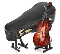 Modella chitarra in miniatura di decorazione da interno, decorazione del soggiorno, legno con bambola per la biblioteca musicale delle camere