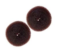 Modellatore per Chioma Ciambella 2 Pezzi in Nailon Marrone | Chignon da Balletto e Uso Quotidiano, Styling Rapido e Pieno, Accessori Inclusi