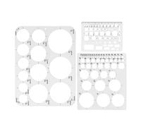 Modelli a cerchio, strumenti di misurazione per disegnare, stencil circolari per disegno, stencil rotondo cerchio, strumento di aiuto per disegno, modelli a cerchio, modelli circolari per disegno,