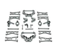 Modelli Accessori Compatibile Con HSP 14321 14322 14421 14431 C8802 1/14 RC Parti Di Aggiornamento Per Auto In Metallo Per Braccio Oscillante Sterzo Coppa Mozzo Carrier Set Torre Ammortizzatore