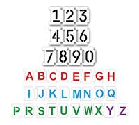 Modelli Alfabeto Pratici Numero Parcheggio Stencil Lavabile Per Manuale Scrapbook Indirizzo Card Card Fun Strumento Fai -da -te Riutilizzabile Per Natale Porch Wall Art Home Fai Da