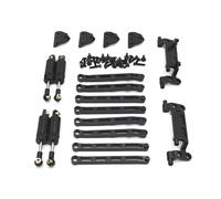 Modelli Ammortizzatore RC Per MN Per MN168 Per MN78 1/12 Asta Di Sospensione In Metallo Telaio Sospensione Del Sedile Set Di Ammortizzatori Parti E Accessori Auto RC Sostituzione Uso(Black)
