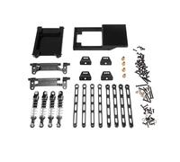 Modelli Ammortizzatore RC Per MN Per MN168 Per MN78 Kit Vulnerabilità Per Ammortizzatori A Barra Metallica 1/12 RC Auto Veicolo Cingolato Parti Accessori Sostituzione Utilizzo(Black)