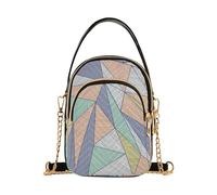 Modelli astratti con disegni colorati alla moda crossbody marsupio per le donne con multi tasche borsa per le donne per la corsa, Modelli astratti con disegni colorati, 1 size