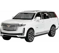 Modelli auto lega pressofusa 1:32 per Cadillac Escalade SUV modelli veicoli scala rifiniti alla moda kit per esposizione souvenir collezione(White)