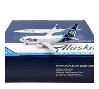 Modelli di Aerei Replica 1:400 Scala 8 cm Display Aereo per Alaska Airlines B737-700F N627AS Modello Realistico in Miniatura Aereo Replica Modello di Aereo in Miniatura