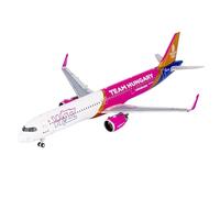 Modelli di Aerei Replica 11CM 1/400 Modello di visualizzazione su Larga Scala Aereo per Wizz Air A321neo HA-LGI Modello di Aereo in Miniatura da Collezione per Aereo con Finitura statica