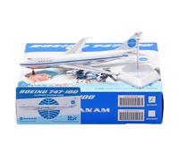 Modelli di Aerei Replica 17 cm Aereo di Linea Civile in Miniatura 1/400 per Pan Am per Boeing B747-100 N732PA Modelli di Aerei statici con Patta Modello di Aereo in Miniatura (Normale)