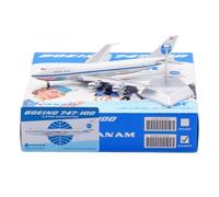 Modelli di Aerei Replica 17 cm Aereo di Linea Civile in Miniatura 1/400 per Pan Am per Boeing B747-100 N735PA Modelli di Aerei statici con Patta Modello di Aereo in Miniatura