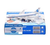 Modelli di Aerei Replica 17 cm Aereo di Linea Civile in Miniatura 1/400 per Pan Am per Boeing B747-100 N747PA Modelli di Aerei statici con Patta Modello di Aereo in Miniatura (B747-100 B)