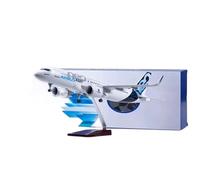 Modelli di Aerei Replica 47CM Scala 1:80 Replica di Aeroplano per Airbus A320 A320Neo prototipo di Aereo pressofuso con luci Modello di Aereo in Miniatura (con Luce)