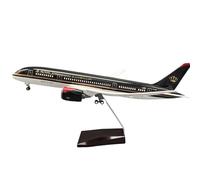 Modelli di Aerei Replica Aereo in Metallo pressofuso da 43 cm 1:130 per Royal Jordanian per Boeing 787 Modello di Aereo passeggeri con Ruote Modello di Aereo in Miniatura (Senza Luce)