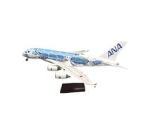 Modelli di Aerei Replica Modello di Aereo in Scala 47CM 1/160 Aereo dell'aviazione Civile Japan Air per ANA per Aereo Airbus A380 Replica Modello di Aereo in Miniatura (Blu Senza LED)