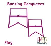 Modelli Di Bandiera Bunting Pacco Di 2 Modelli Di Plastica Cuci Il Tuo Bunting