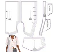 Modelli di cucito per camicia estiva in diverse taglie, modelli di base per capi da donna in scala 1:1, modelli di cucito per principianti e modelli di cucito, modelli per la realizzazione di abbiglia