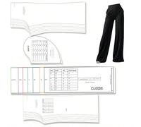 Modelli di cucito per pantaloni di varie taglie per donne, modelli di cucito in scala 1:1, modelli di prototipi di abbigliamento, modelli di cucito perfetti per la sartoria e il design della moda - il