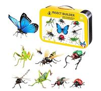 Modelli Di Insetti Di Simulazione 4D Per Bambini - Giocattoli Educativi Per Animali | Farfalle, E Mantide Per L'Apprendimento Precoce, Figure Di Insetti Realistici, Gioco Scientifico, Regalo P