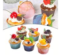 Modelli di pane per torte simulate 6 pezzi 6,56,57 cm decorazione puntelli sim