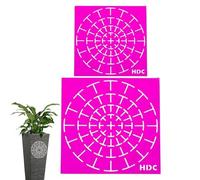 Modelli di pittura per punteggiare, kit di 2 strumenti per stencil, forniture artistiche morbide, decorazione dal design intuitivo, per legno, parete, tessuto, mobili, metallo, tela e roccia