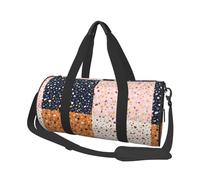 Modelli di terrazzo vettoriale senza soluzione di continuità, Borsone da viaggio di grande capacità Borsa rotonda Borsa da viaggio sportiva Borsa da viaggio Borsa da fitness