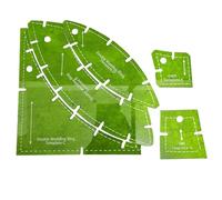 Modelli Di Trapunta Acrilico | Regole Multifunzionali | Set Di 5 Modelli Di Trapunta Per Fedi | Strumenti Di Quilting Fai Da Te Per patchworkk | Per Progetto