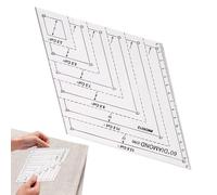 Modelli di trapunta in acrilico - 60 gradi geodtriangolo da cucito - modello strumento per lavori a mano, decorazione per la casa
