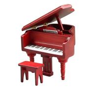 Modelli Di Tromba In Miniatura Placcati In Oro Modello Di Pianoforte A Coda In Miniatura In Mogano Set Doppio Accessori(3/4)