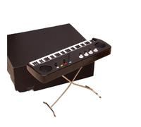 Modelli Di Tromba In Miniatura Placcati In Oro Modello Di Tastiera Elettronica In Miniatura Ornamento Artigianale In Legno Decorazione Per Soggiorno(14cm electronic keyboard)