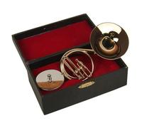 Modelli Di Tromba In Miniatura Placcati In Oro Modello Fatto A Mano Di Uno Strumento Musicale Circolare Tuba Placcato In Bronzo