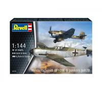 Revell 03770 Messerschmitt Bf109E & Junkers Ju87B Stuka 1:144 Kit modellino in plastica non costruita/non verniciata