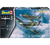 Modelli in plastica Messerschmitt Bf 109 G-10 e Supermarine Spitfire Mk.V