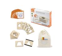 Modelli magnetici in legno con forme per dipingere