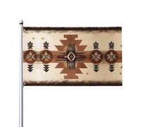 Modelli nativi americani stampe bandiere decorative per esterni 0,9 x 1,5 m leggere e belle adatte per cortili esterni e celebrazioni di festival.