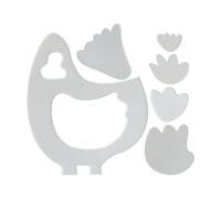Modelli Per In Acrilico | Per Quilting Gallina Adatta Ai Principianti - Stencil per Disegni Ideale per Principianti Donne Cuscini Decorazione Parete Feste