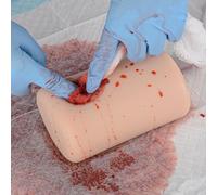 Modelli per la cura delle ferite, esercizi di medicazione delle ferite in silicone e laccio emostatico, suture per il controllo delle emorragie per corsi di formazione medica e primo soccorso