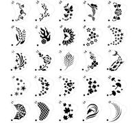 Modelli per pittura del viso per bambini adulti Stampo per topografia in plastica cava per occhi, performance sul palco, trucco per principianti, stencil per pittura del viso di Natale