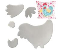 Modelli per Quilting per Tagliare Disegni - Riga Gallina Acrilica Per Trapunto | Accessori Stencil con Design di Precisione per Creare Decorazioni Pareti Attività Familiari